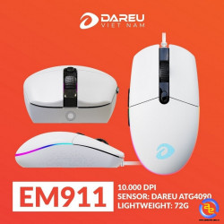 Chuột DareU EM911X Wireless White