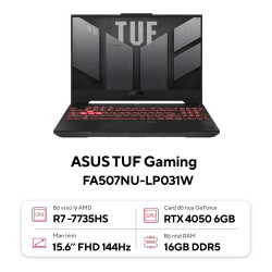 Laptop ASUS TUF Gaming A15 FA507NU-LP031W (Ryzen 7-7735HS | RTX 4050 |16GB | 512GB |  15.6 inch FHD | Win 11 | Xám)