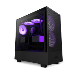 Vỏ máy tính NZXT H5 Flow RGB Black (Mid Tower, 4 Fan)