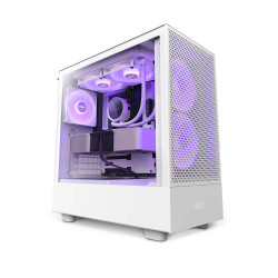 Vỏ máy tính NZXT H5 Flow RGB White (Mid Tower, 4 Fan)