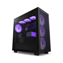 Vỏ máy tính NZXT H7 Flow RGB Black (Mid Tower, 4 Fan)