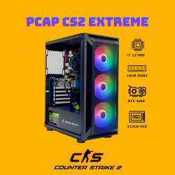  PCAP Gaming CS2 Extreme ( Core i7-12700F | 16GB DDR4 | SSD 500GB | PSU 650w | RTX 4060 | Tản nước RGB | For Streamer ,caster )