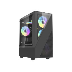 Vỏ Case máy tính Darkflash E330M Black (MATX, Màu Đen) 