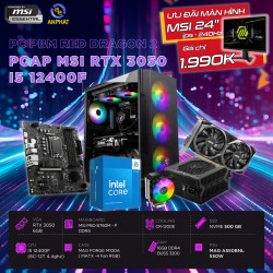 PCAP MSI RTX 3050 6GB GAMING ZERO ( i5 12400F - 16GB RAM - SSD 500GB)