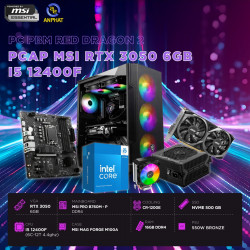 PCAP MSI RTX 3050 6GB GAMING ZERO ( i5 12400F - 16GB RAM - SSD 500GB)