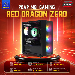 PCAP MSI GAMING ZERO A.I ( i5-11400F | GTX 1650 | SSD 480GB | PSU CST 500W | ) - Cấu hình MSI Build PC sẵn dành cho Fan Rồng Đỏ