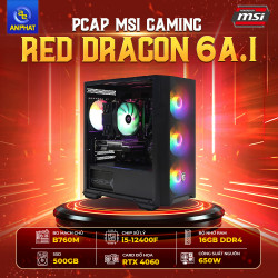 PCAP MSI GAMING RED DRAGON 6 A.I ( i5-12400F - 16GB DDR4 - RTX 4060 - SSD 500GB - 650W )