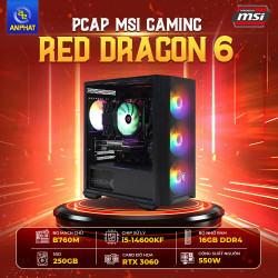 PCAP MSI GAMING 6 A.I ( I5 14600KF | 16GB DDR5 | RTX 3060 | 480GB | 550W | Tản RGB )