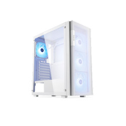 Vỏ Case SEGOTEP AXE 5 - A White (ATX - Sẵn 4 Fan RGB)