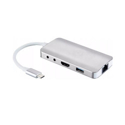 Thiết bị mở rộng cổng kết nối MSI 9 in 1 Type C Multi-port Hub S53-0400210-V33 (Xám)