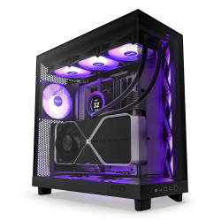 Vỏ Case NZXT H6 FLOW RGB ALL BLACK ( MID Tower, 3 Fan RGB, Màu Đen)