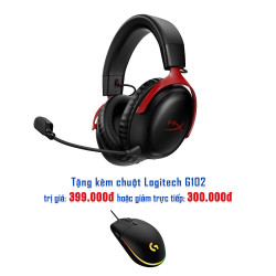 Tai nghe HyperX Cloud III Wireless Black Red