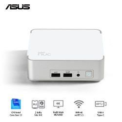 Mini PC ASUS INTEL NUC13VYKI7-MR8160 ( Intel Core i7-1360P | DDR4 3200Mhz | WIFI 6E | Bluetooth 5.3 | Bạc) Nuc 13 Pro - RNUC13VYKI70006