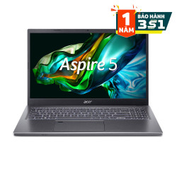 Laptop Acer Aspire 5 A515-58M-951T NX.KQ8SV.001 (Intel Core i9-13900H | 16GB | 512GB | Intel Iris Xe | 15.6 inch FHD | Win 11 | Xám)