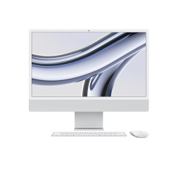 Máy tính All in One Apple iMac 24 inch M3 (8 CPU - 8 GPU - 8GB - 256GB) MQR93SA/A -Bạc | Chính Hãng Apple Việt Nam