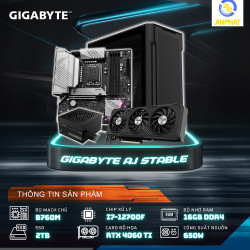 PCAP GIGABYTE A.I Stable Concept Basic - 512p x 512p (i7 12700F | RTX 4060 Ti OC 16GB | 32GB DDR4 | SSD 500GB | PSU 650W | COOLING 240 RGB)