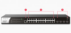 DrayTek VigorSwitch P2282x Layer 2+ (24 gigabit POE _SFP+ 10G)