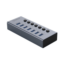 Bộ Chia USB HUB ORICO 7 cổng USB 3.0 - BT2U3-7AB-GY