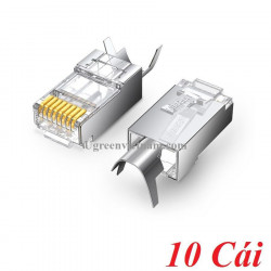 Hạt mạng RJ45 Cat6a/Cat7 gói 10pcs chính hãng Ugreen 70316 cao cấp