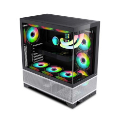 VỎ CASE MIK LUMINE BLACK 4FA Black ( ATX, 4 Fan ARBB,  Màu Đen) Case Bể Cá 