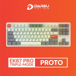 Bàn phím cơ DareU EK87 Pro Triple Mode Proto DareU Dream switch