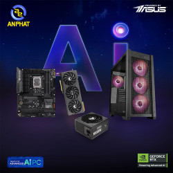 PCAP ASUS TUF A.I Game Master 8 ( i7-14700KF | 32GB DDR5 | RTX 4070Ti | SSD 1000GB | PSU 1000W | Tản nước 360 ARGB  ) - Powered by ASUS