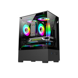 Vỏ Case Edra ECS1303 Black ( Matx, Case Bể Cá)