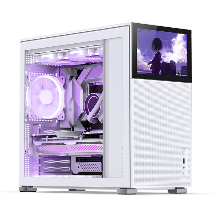 Vỏ case Jonsbo D41 MESH SC White ( Mid Tower, Màu Trắng, Màn Hình Phụ 8'')