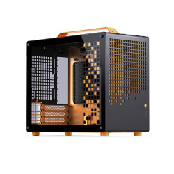 VỎ CASE JONSBO Z20 BLACK ORANGE (Mini MATX, Màu Đen Cam)