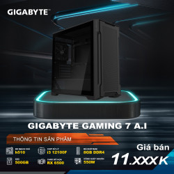 PCAP GIGABYTE GAMING 7 A.I (i3 12100F | RX6500 | 16GB DDR4 | SSD 500GB | PSU 550W)