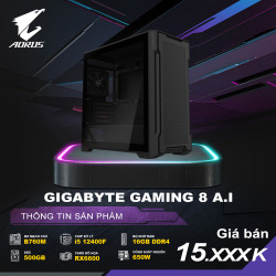 PCAP GIGABYTE GAMING 8 A.I ( i5 12400F | RX6600 | 16GB DDR4 | SSD 500GB | PSU 650W )