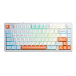 Bàn phím cơ AULA M75 3 Mode Salmon Crescent switch