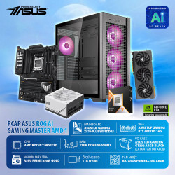 PCAP ASUS ROG AI Gaming Master AMD 1 (9800X3D | 32GB DDR5 | RTX 4070Ti | SSD 1000GB | PSU 850W | Tản nước Asus 360 ARGB )