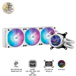Tản nhiệt nước ASUS ROG STRIX LC III 360 ARGB LCD WHITE
