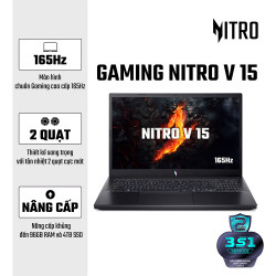 Laptop ACER Nitro V ANV15-41-R1JY NH.QPFSV.001 (Ryzen 5-6600H | RTX3050 | 15.6 inch FHD | 16GB | 512GB | Win 11 Home | Đen)