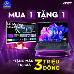 Laptop ACER Swift AI SF14-51-53P9 NX.J2KSV.002 (Intel Core Ultra 5 226V | Intel Arc Graphics 130V | 14 inch 3K OLED | 16GB | 1TB | Win 11 | Xanh)