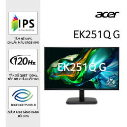 Màn Hình Acer EK251Q G UM.KE1SV.G01 (24.5 inch - IPS - FHD - 120Hz -1ms)