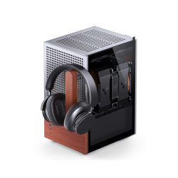 Vỏ Case JONSBO Mini T6 Silver Wood (ITX, Bạc)