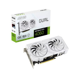 VGA ASUS Dual RTX 4060 EVO White OC Edition 8GB GDDR6 (DUAL-RTX4060-O8G-EVO-WHITE)