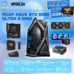 PCAP ASUS RTX 5090 32GB AI ROG Game Master (Utra9 285K - 96GB RAM DDR5 - SSD 1TB - WC ) - Powered by ASUS 