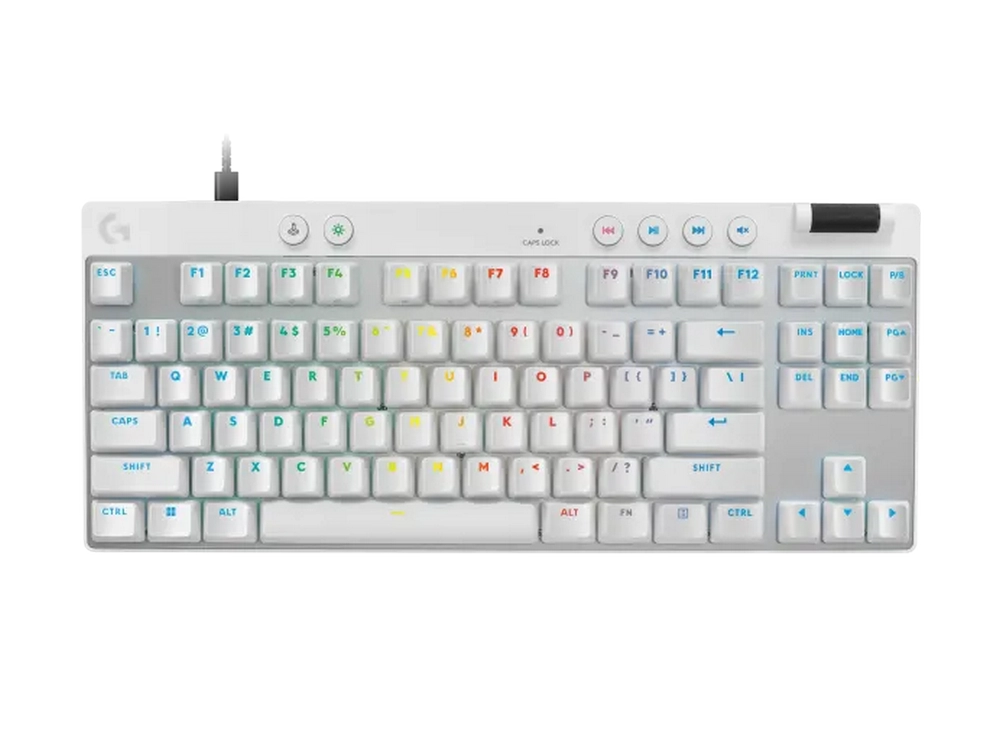 Bàn phím cơ Logitech G Pro X TKL Rapid White