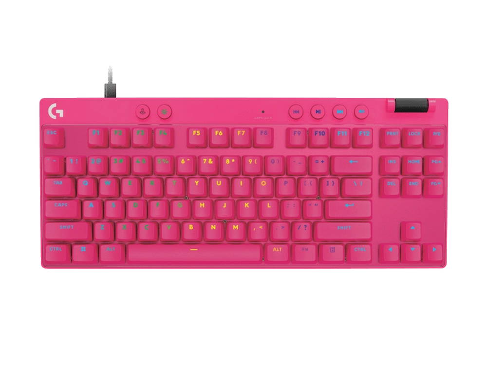 Bàn phím cơ Logitech G Pro X TKL Rapid Magenta