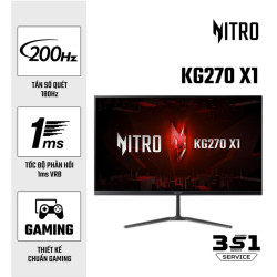 Màn Hình Gaming Acer NITRO KG270 X1 (27 inch - IPS - FHD - 200Hz - 1ms)