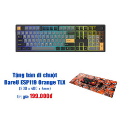 Bàn phím cơ DareU EK106 Pro Triple Mode Black Golden DareU Cloud switch