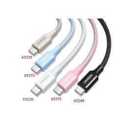 Cáp dữ liệu USB-C  truyền dữ liệu giữa máy tính và điện thoại dài 1m màu Titanium (65255)