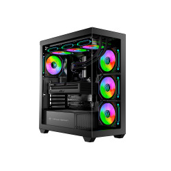 Vỏ máy tính KENOO ESPORT FK820 - Màu Đen (ATX)