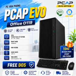 PC Văn Phòng PCAP EVO Office O119 / Intel Core I3 12100 / RAM 16GB / SSD 512GB / Free DOS