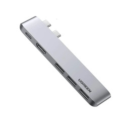 Bộ chuyển đổi USB-C sang 3*USB 3.0+HDMI+SD&TF Ugreen ( 60559)