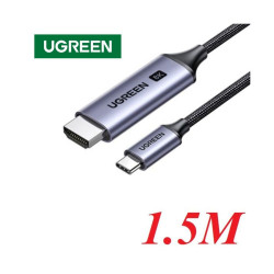 Dây chuyển đổi USB-C sang HDMI 8K màu xám dài 1.5m Ugreen (90451)