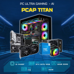 PC ULTRA GAMING AI - PCAP TITAN ( I5 14400F - 32GB RAM - RTX 5070 - 1TB SSD)